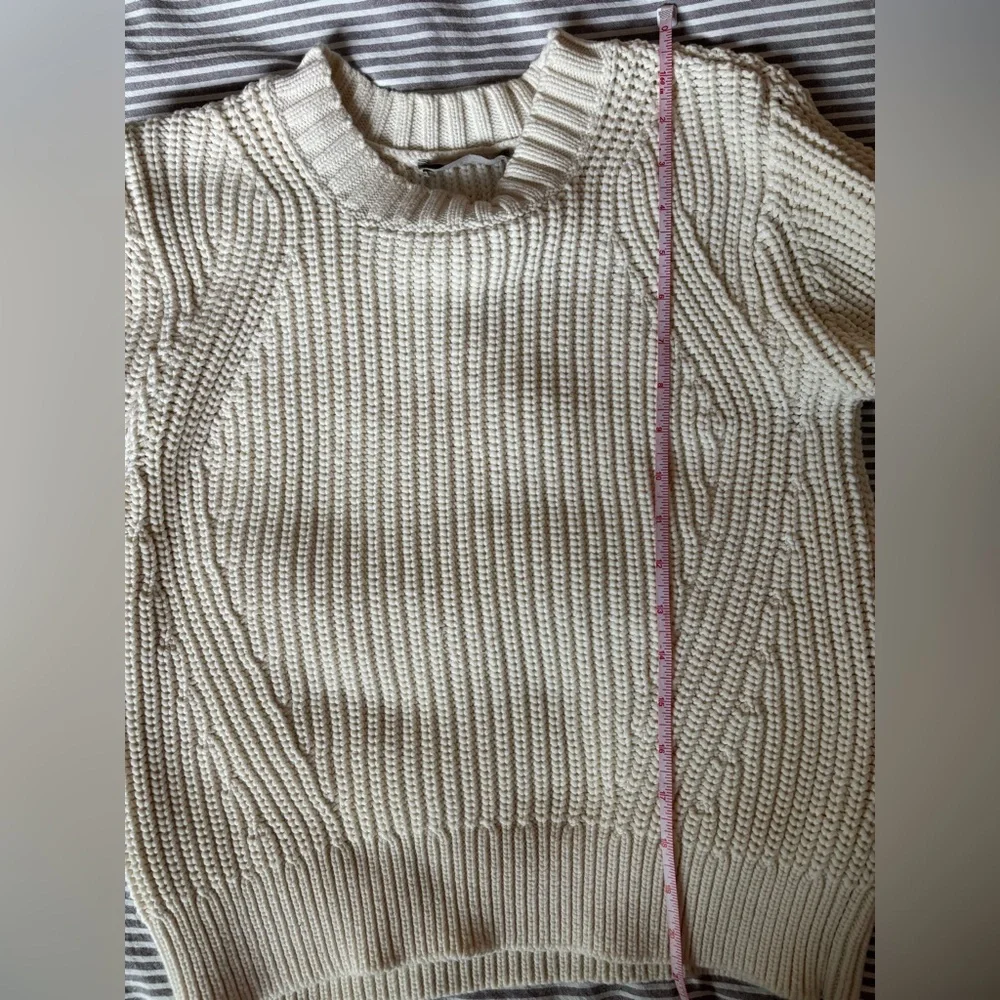 Everlane Cream Women's Crew Neck Sweater, size small - Picture 5 of 7